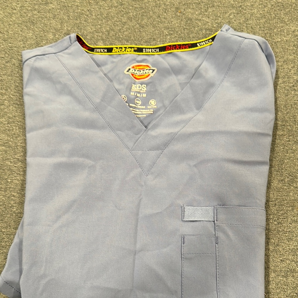 Dickies Light Blue Scrub Top